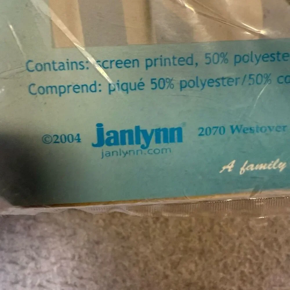 Vintage Janlynn Baby Easter Sleepy Bubby Quilt Cross Stitch 34x43